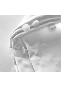 Resim Nirvana Lüx Kaliteli Saten Güneşlik Perde Beyaz-Krem -Süper Fiyat Krem 