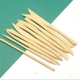 Resim 10 parça seramik kil şekillendirme aracı seti, plastik bıçak, yumuşak kil, DIY modelleme yağlı kil heykelciği araç kiti 