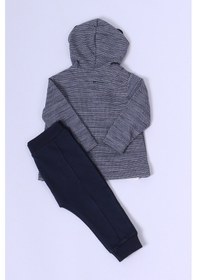 Resim Erkek Bebek 3'lü Takım Köpek Baskılı D44 Lacivert 