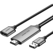 Resim USB to HDMI Digital AV Dönüştürücü Adaptör Kablo 1.5 Metre Ugreen