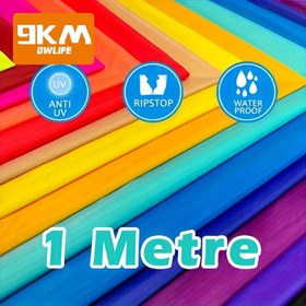 Resim 1m 40D Ripstop Naylon Kumaş - Su Geçirmez, UV Dirençli ve Yırtılmaya Karşı Dayanıklı Uçurtma & Çanta Malzemesi, Hafif 48g/m² Kalınlık 0.9mm DIY Dekorasyon, Dış Mekan Kullanımı, Dış Mekan Kumaş Projeleri için | Dekoratif Bez | Ripstop Kumaş 