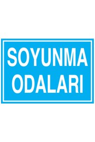 Resim Uytab Soyunma Odaları Uyarı Tabelası - 20x30 Alüminyum Kompozit Panel - SO7 
