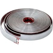 Resim NKT GROUP Nokta 5 mm 3D Dekoratif Krom Nikelaj Şerit Çıta Panjur Şerit 5 Metre 