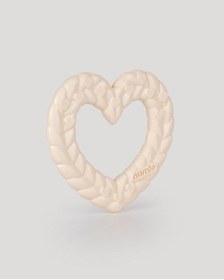 Resim Kalp Desenli Bebek Diş Kaşıyıcı Bej 