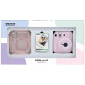 Resim Instax mini 12 Pembe Fotoğraf Makinesi 10'lu Film ve Pleksi Kılıf Bundle Box 