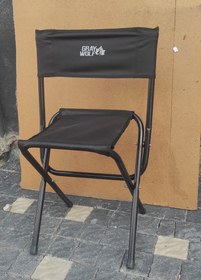 Resim Gray Wolf Yaslanmalı Kamp Tabure sandalye - Siyah 