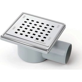 Resim Arçe Mesa Teknik Ø50 Drainer Sürmeli Yandan Çıkışlı Banyo Yer Süzgeci 11X11 cm 