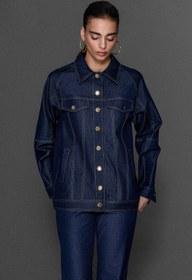 Resim Oversize Kot Ceket JEAN - JEAN / 42 