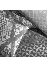 Resim Flanel Kışlık Nevresim Takımı Misty Çift Kişilik Gri 