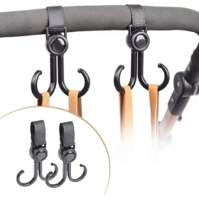 Resim Eco Lounge 2 Kancalı 1 Adet Bebek Arabası, Motor, Bisiklet Eşya Taşıma Aparatı Plastik Kanca 