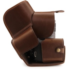 Resim MegaGear Canon Eos T7, 2000d (18-55MM) Suni Deri Fotoğraf Makinesi Kılıfı 