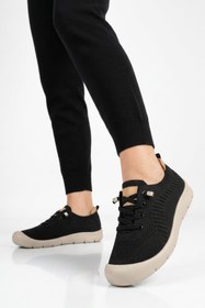 Resim Voyager Siyah Anorak Örme Anatomik Kadın Casual Ayakkabı B667 Z 