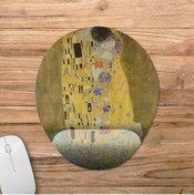 Resim Pixxa Gustav Klimt - Öpücük Bilek Destekli Mousepad Model - 1 Oval 