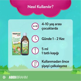 Resim Youplus Kids Omega 3 150 ML Balık Yağı - Abdi İbrahim 