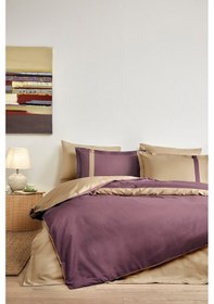 Resim Özdilek Colour Stripe Tek Kişilik Nevresim Takımı Mürdüm 