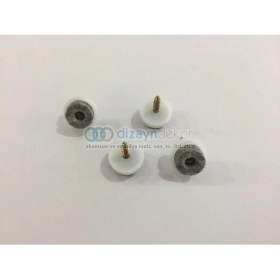 Resim Dizaynaks Sandalye Koltuk Keçesi Vidalı 20 Mm. - 24 Adet 