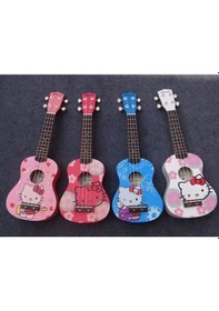 Resim Hello Kıty Resimli Soprano Ukulele Gitar-Farklı Model 