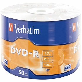 Resim Verbatim Dvd-R 4.7 Gb Shirink Box 12 Paket 1Koli 