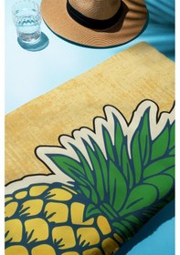 Resim Dijital Baskı Plaj Deniz Havlusu Ananas Desenli Peştamal Hvl0097 Renkli 