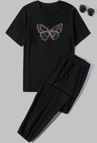 Resim uyguntarz Unisex Butterfly 2'li Eşofman Takımı 