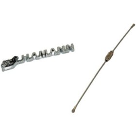 Resim Dk Tuning Bmw Hamann Logolu Krom Metal Çift Yön Halat Anahtarlık 