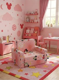 Resim LENSA HOME Çocuk Koltuğu Komple Sünger Katlanabilir Yataklı (0-4 YAŞ) Yavruağzı Figürlü 