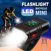 Resim LED Bisiklet Farı & Arka Işık - USB Şarj Edilebilir, Çok Fonksiyonlu Pil Ekranlı, Gece Sürüşü için Yüksek Parlaklık, Dağ ve Yol Bisikletleri ile Uyumlu, Dayanıklı ABS Tasarım, Gece Sürüşü için Bisiklet Işıkları, Dış Mekan Bisiklet Ekipmanı, Şık Silindirik Lamba, Yüksek Kaliteli Lens 