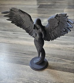 Resim Kanatlı Melek Kadın Heykeli Hediyelik Masaüstü Ev Ofis Aksesuar 15 Cm 