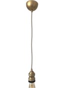 Resim CONANA Sarkıt Lale Duy Zigzag Kumaş Kablo Dekoratif (Avize Başlığı Takılabilir Duy) 70cm Metal 