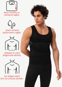 Resim Ödem Attırıcı Terleten Ve Sıklaştırıcı Sauna Atlet Body - L 