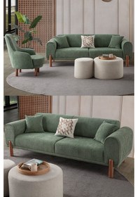 Resim Armoni 3+3+1 Koltuk Takımı Yeşil 