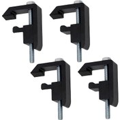 Resim Homyl 4 Parça Ray Sistemi Montaj Kelepçesi Çok Fonksiyonlu 11,65 Cm X 7 Cm 
