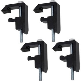 Resim Homyl 4 Parça Ray Sistemi Montaj Kelepçesi Çok Fonksiyonlu 11,65 Cm X 7 Cm 