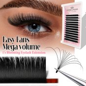 Resim CoMango Soft Blomming Kirpik Uzatma Kolay Fan Klasik Tekli Kirpikler Mega Hacim 0.05/0.07 8-15mm Premium Sahte Vizon Göz Güzellik Malzemeleri 