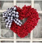 Resim Geeksen Sevgi Dolu Şeftali Kalp Kapı Süsü - Dayanıklı Kumaştan Yapılmış Dekoratif Duvar Askısı 