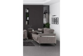 Resim Mobetto Veyron Üçlü Salon&oturma Odası Kanepe - Antrasit 