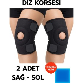 Resim Medical Patella Destekli Diz Korsesi Ikili Sağ Sol Çapraz Bağ Menisküs Ağrısı Için Sporcu D 