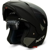 Resim Ncr Çene Açılır Kask Güneş Vizörlü Mat Siyah 