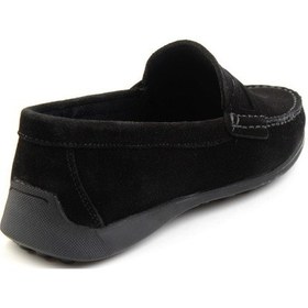 Resim Bambi Siyah Leather Erkek Loafer Ayakkabı E01557255502 Siyah 