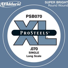 Resim D'Addario PSB070 XL ProSteels Bas Gitar Tek Tel (70) 