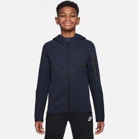 Resim Nike Sportswear Smooth Tech Fleece Full-Zip Hooded Çocuk Ceket 
