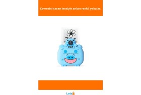 Resim Letsii 1080P Kameralı Fotoğraf Yazıcısı Mavi Renk 