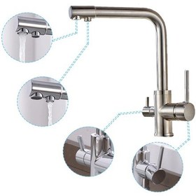 Resim Su Arıtma Cihazı İçin Lüks Üç Yollu Musluk 438418298 