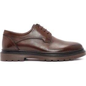 Resim Derimod Erkek Kahverengi Bağcıklı Deri Casual Ayakkabı 2 