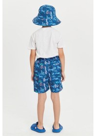 Resim Benitto Kids Erkek Çocuk Desenli Bucket Şapka 7009-yeşil 