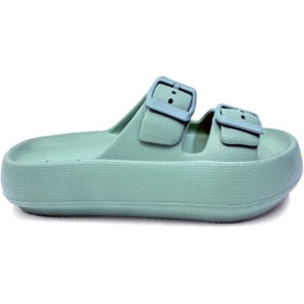 Resim Kidx Bella Tokalı Erkek Çocuk Plaj Sokak Terliği Mint Yeşil 