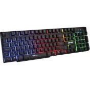 Resim Preo My Game MG51 Rainbow Aydınlatma Kablolu Türkçe Q Gaming Klavye Siyah 