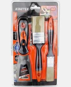 Resim 3'lü Boyacı Seti 2 Fırça Ve Spatula Seti- Boya Badana Seti 