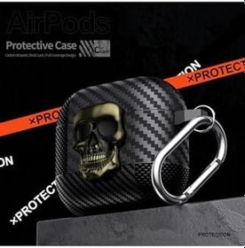 Resim Apple AirPods 2/1. Nesil Kılıf Güvenli Kilitli Kuru Kafa Karbon Bakır, 87007119 
