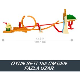 Resim HOT WHEELS Super Mario Bros. Filmi Mario Kart Kong Ormanı Yarış Pisti HMK49 